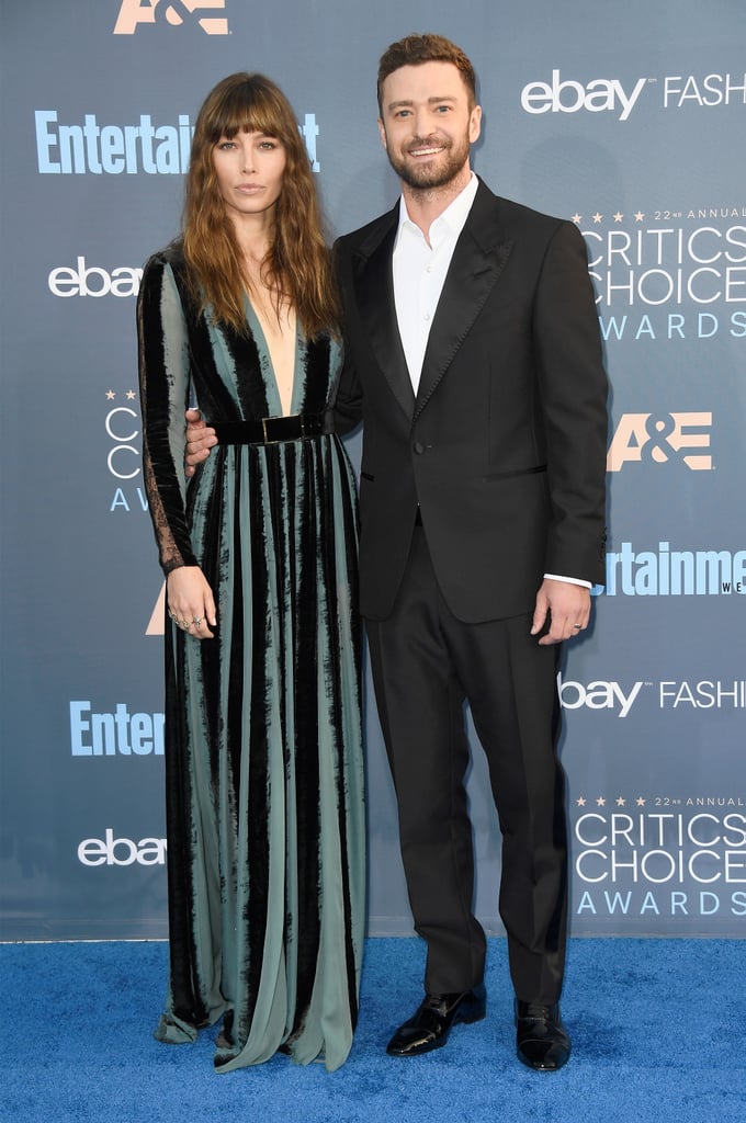 Justin Timberlake and Jessica Biel at 2017 Critics' Choice