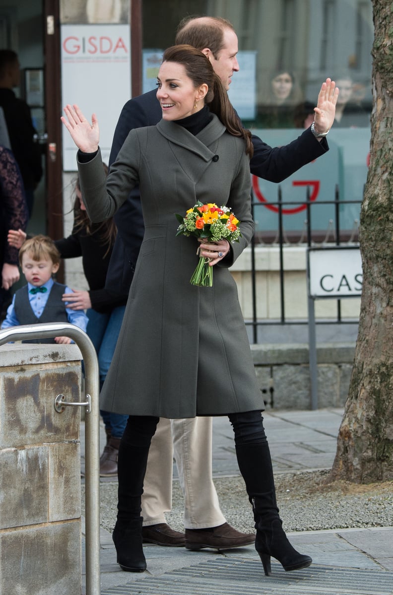 Kate Middleton in Caernarfon, Wales in 2015