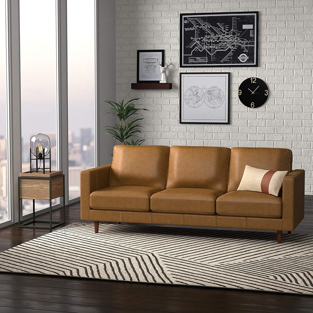 The Best Leather Sofa: Rivet Revolve Modern Upholstered Sofa