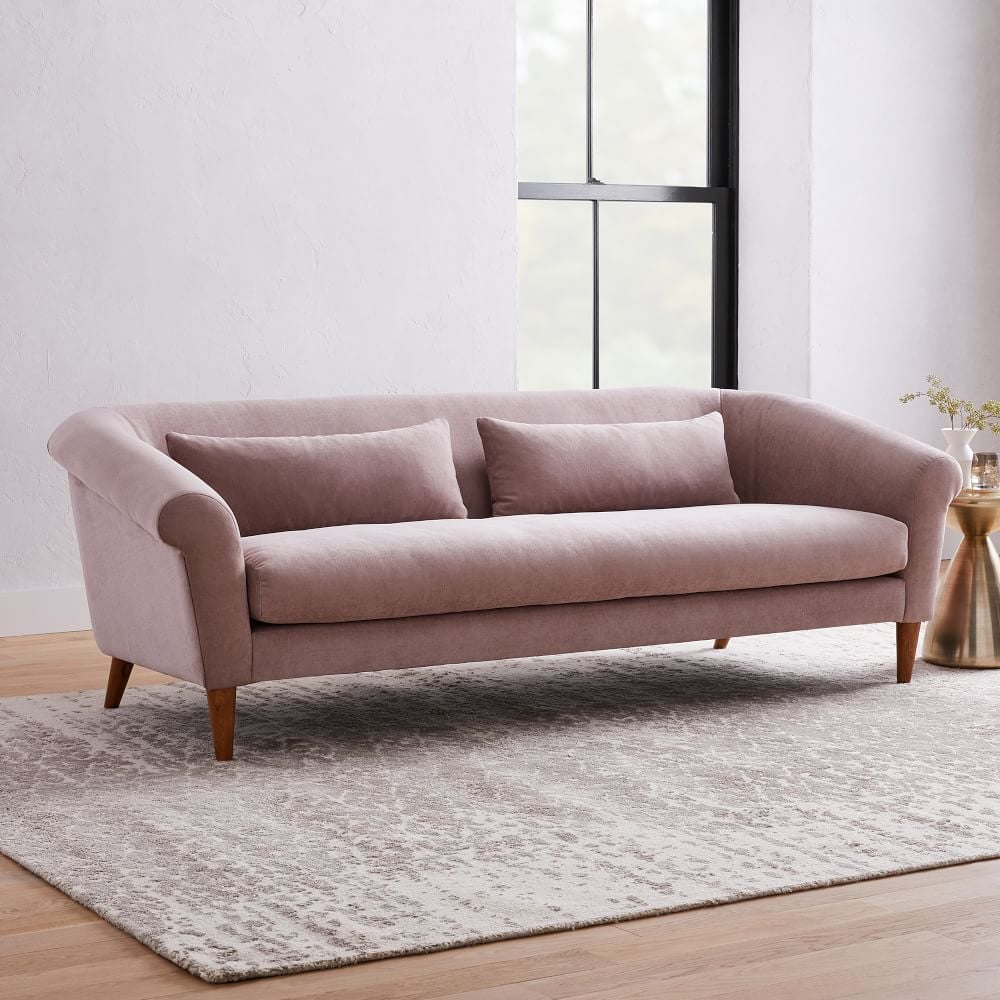A Comfortable Velvet Sofa: West Elm Parlor Sofa