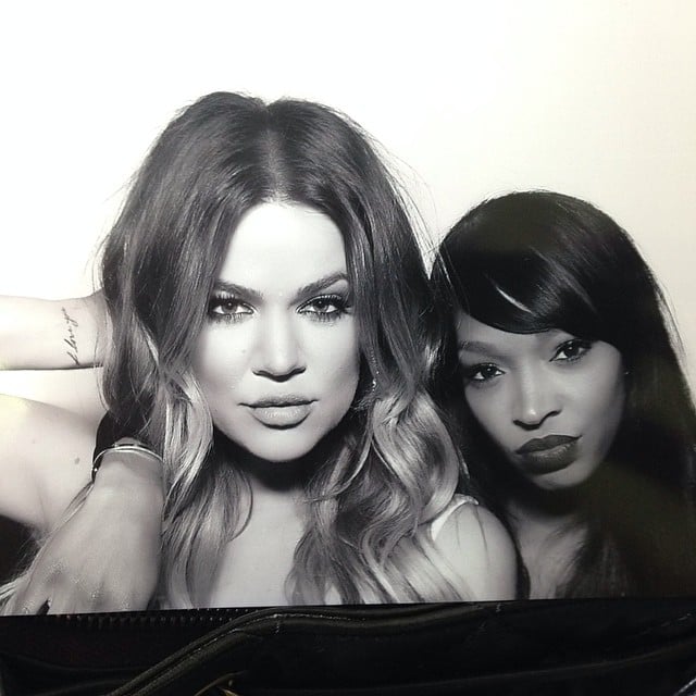 Khloé and Malika Haaq took a photobooth snap together.
Source: Instagram user khloekardashian