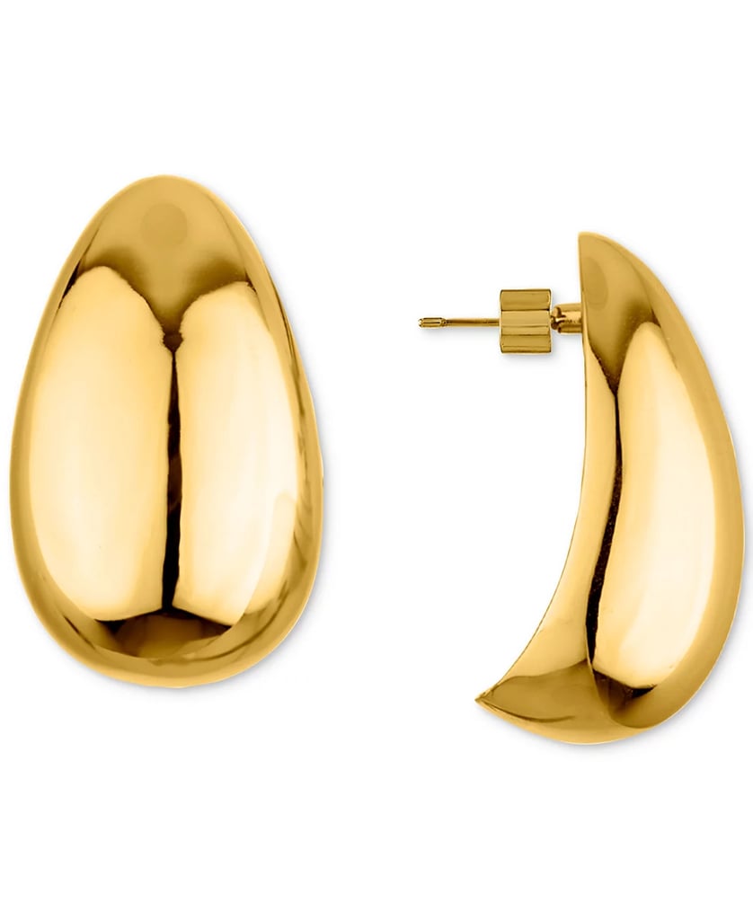 Oma the Label Abstract Tear-Shape Dome Drop Earrings