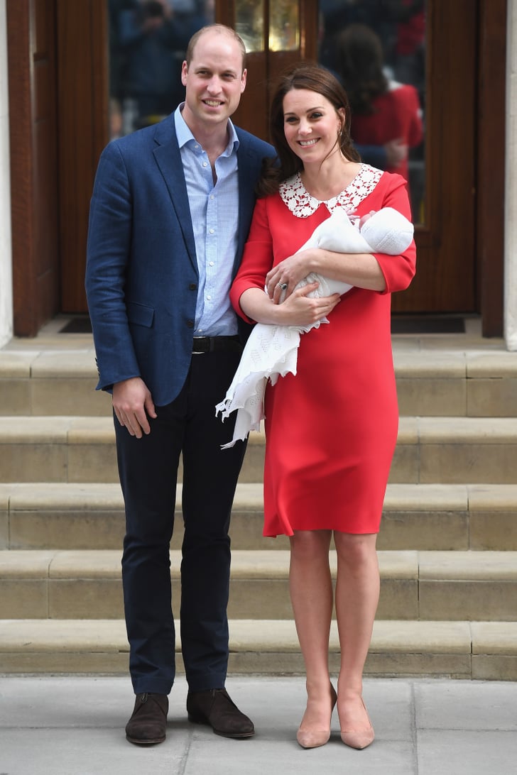 Kate Middleton Red Dress Leaving Hospital 2018