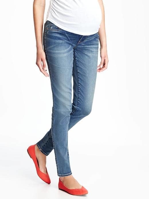 Old Navy Maternity Full-Panel Skinny Rockstar Jeans