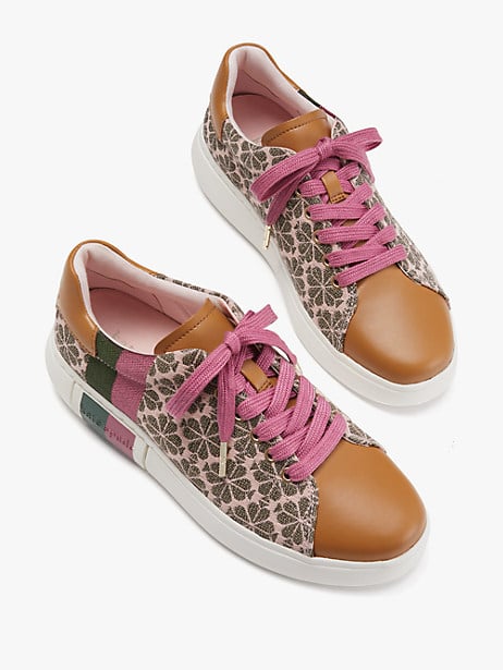 Spade flower jacquard keswick sneakers clearance