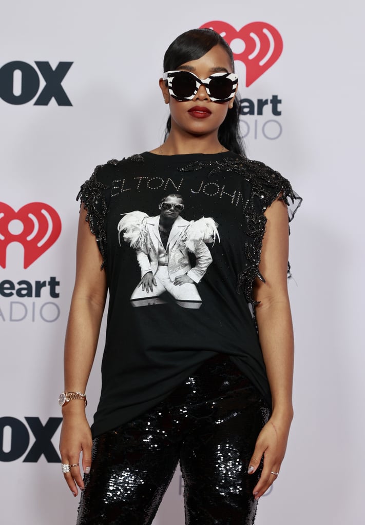 H.E.R.'s Sequin Outfits at the 2021 iHeartRadio Music Awards