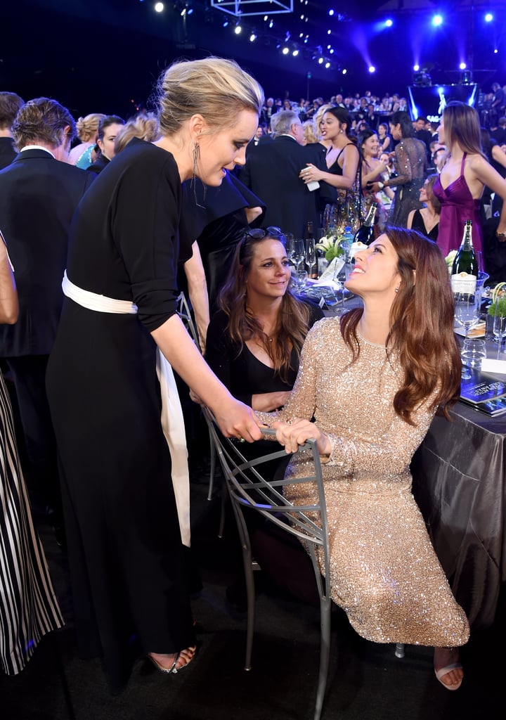 Pictured: Taylor Schilling and Marisa Tomei