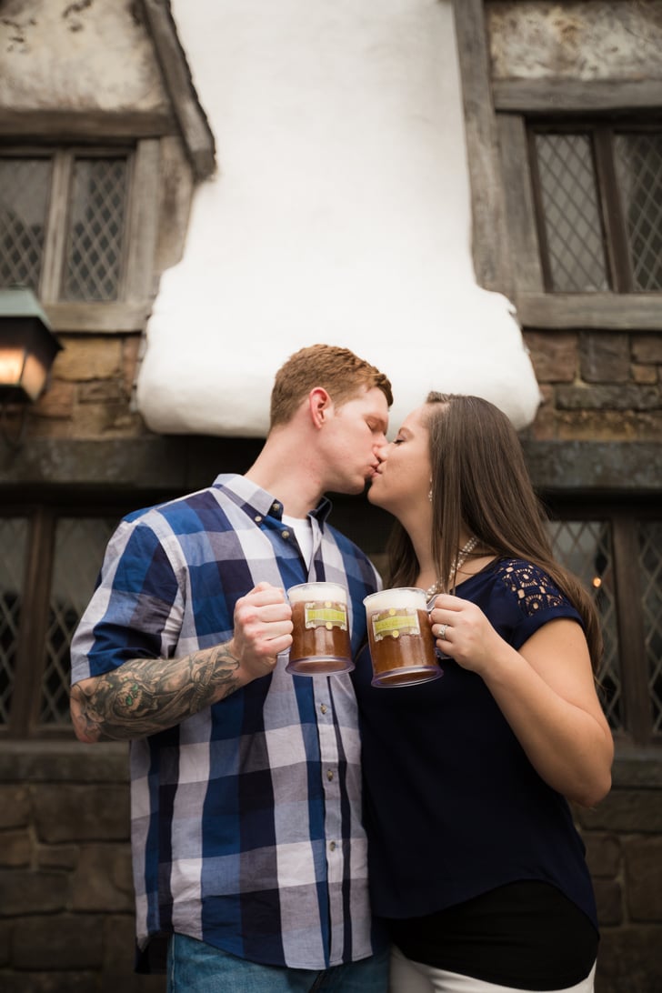 Engagement Photos At The Wizarding World Of Harry Potter Popsugar Love And Sex Photo 27