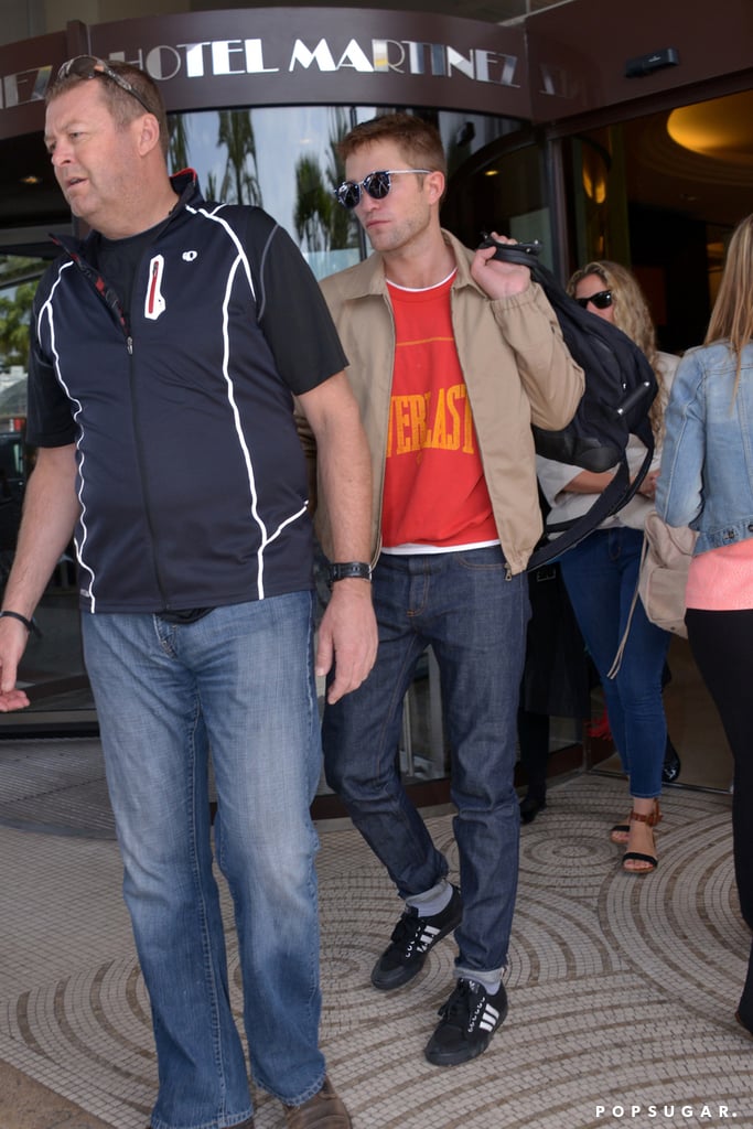 Robert jetted out of Cannes on Wednesday.