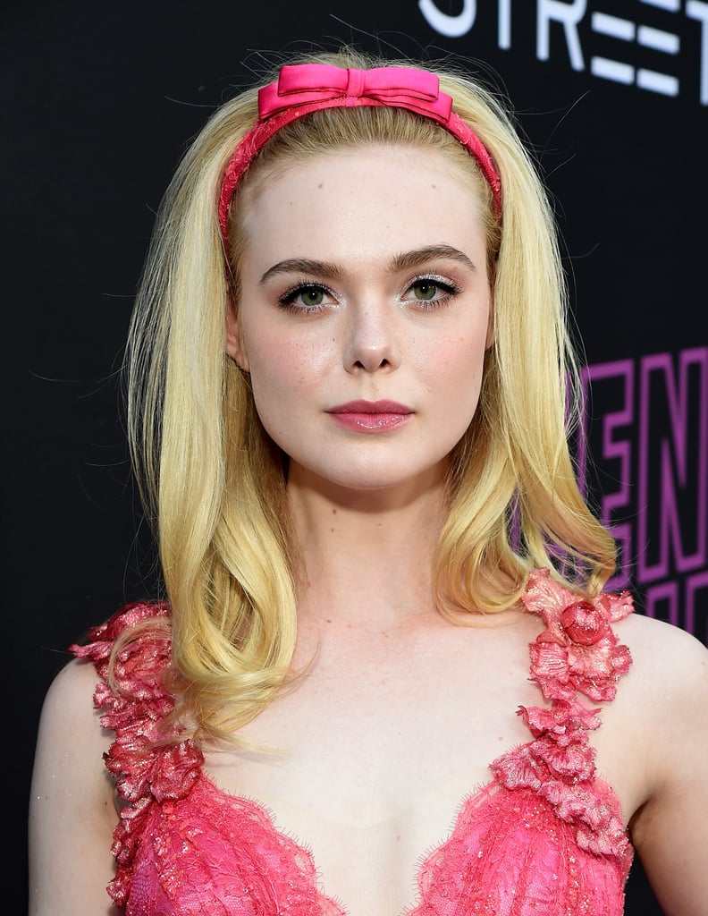 Elle Fanning Pink Rodarte Dress at Teen Spirit Premiere