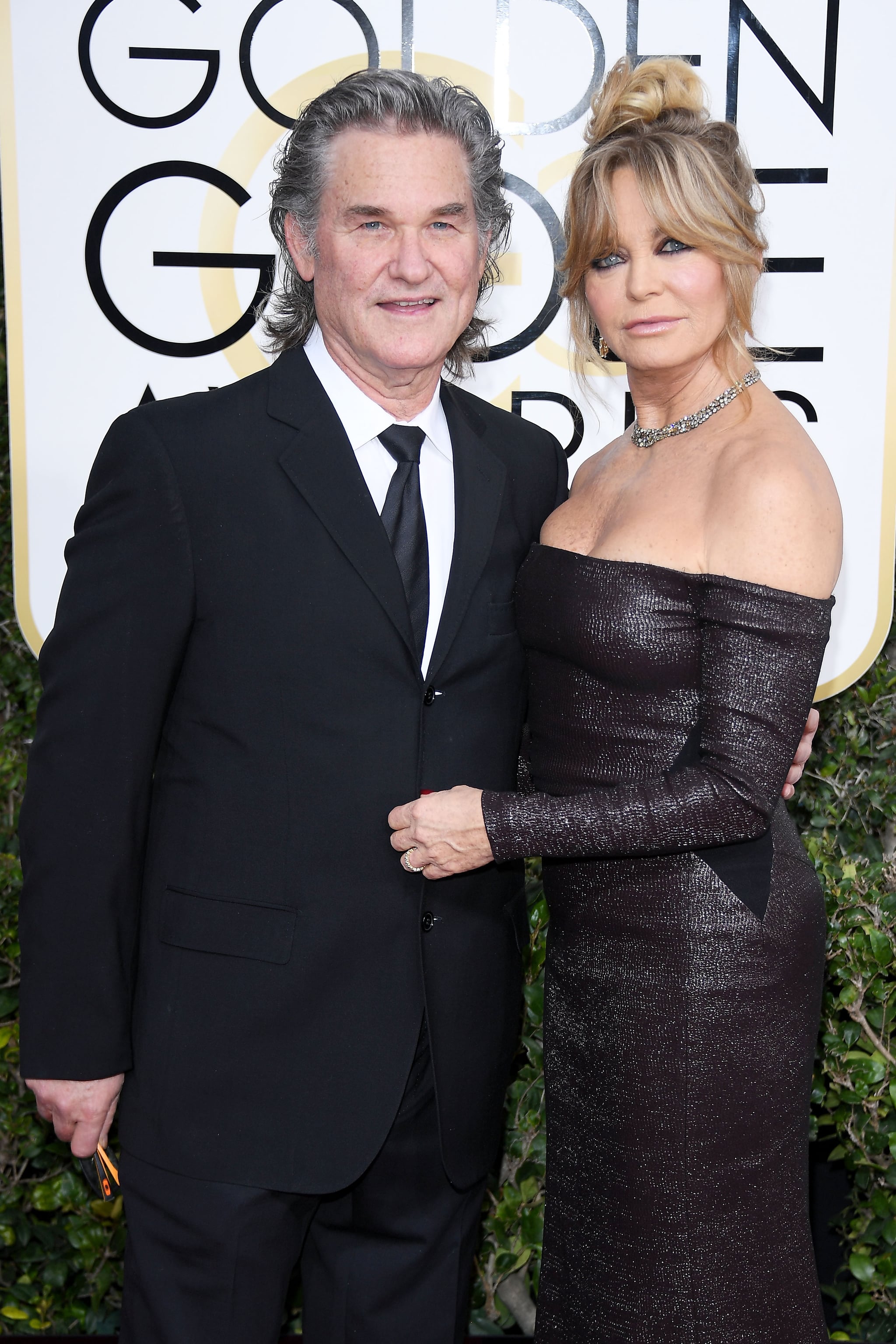 Goldie Hawn And Kurt Russell At The 2017 Golden Globes Popsugar Celebrity