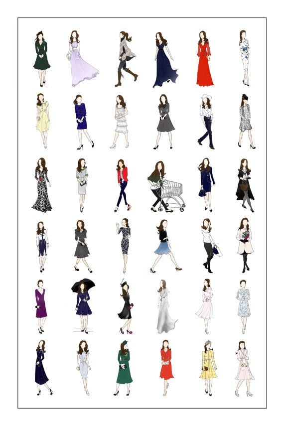 Duchess of Cambridge Fashion Poster