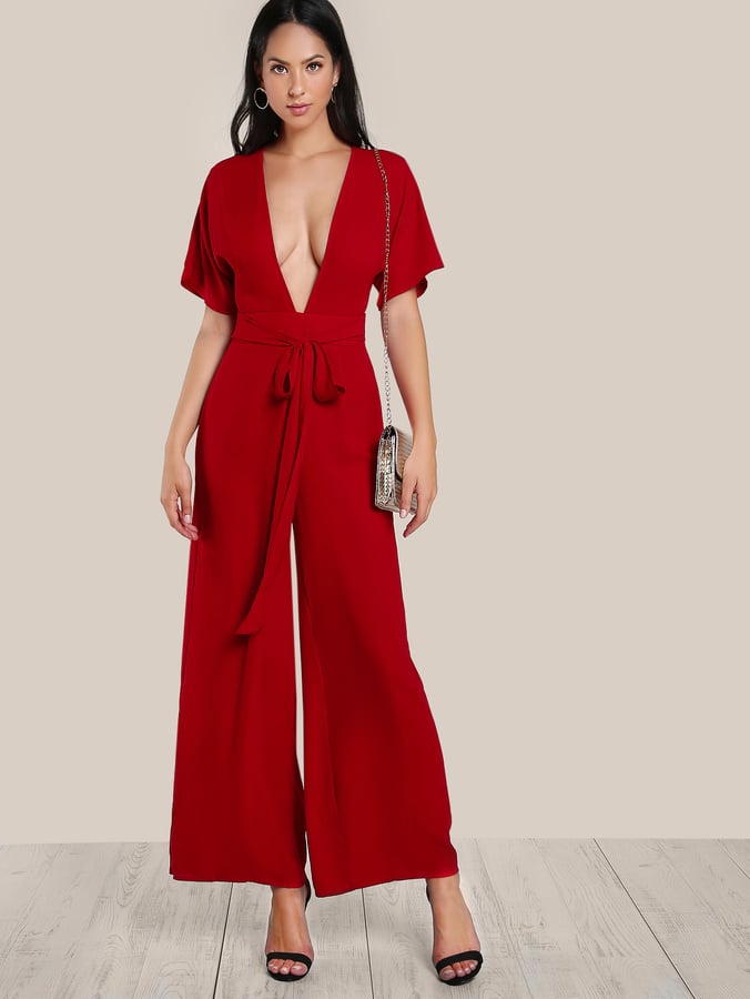 SheIn Kimono Sleeve Palazzo Jumpsuit