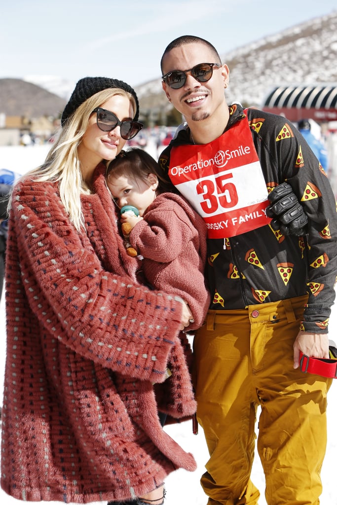 Ashlee Simpson and Her Family at Operation Smile Ski Event