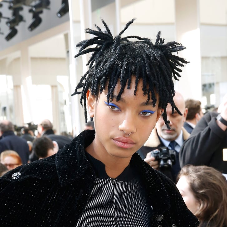 Hot Pink Lips Give Willow S Short Hair A Girlie Vibe Willow