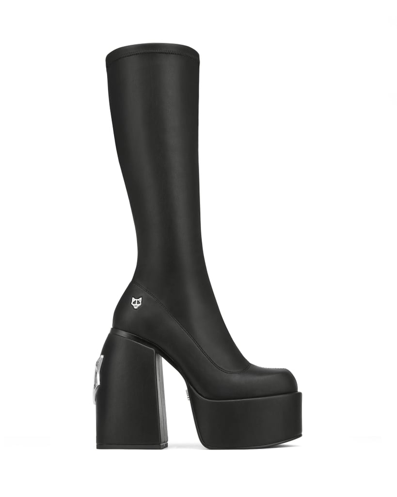 Naked Wolfe Black Stretch Boots
