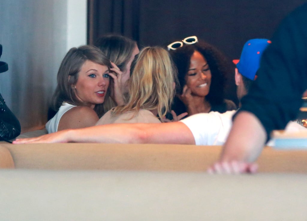 Taylor Swift and Calvin Harris After Jaime King Baby Shower