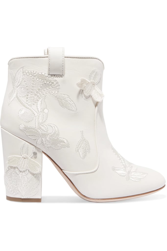 Laurence Dacade Pete Embroidered Leather Ankle Boots