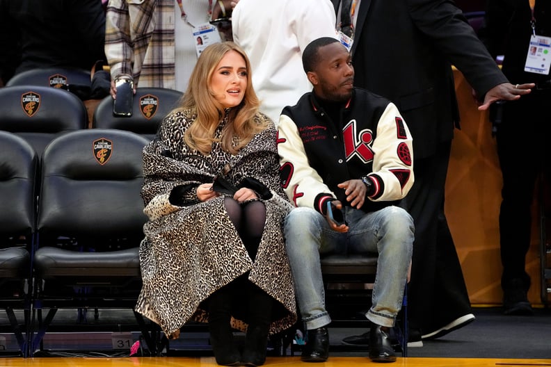 Adele and Rich Paul at the NBA All-Star Game
