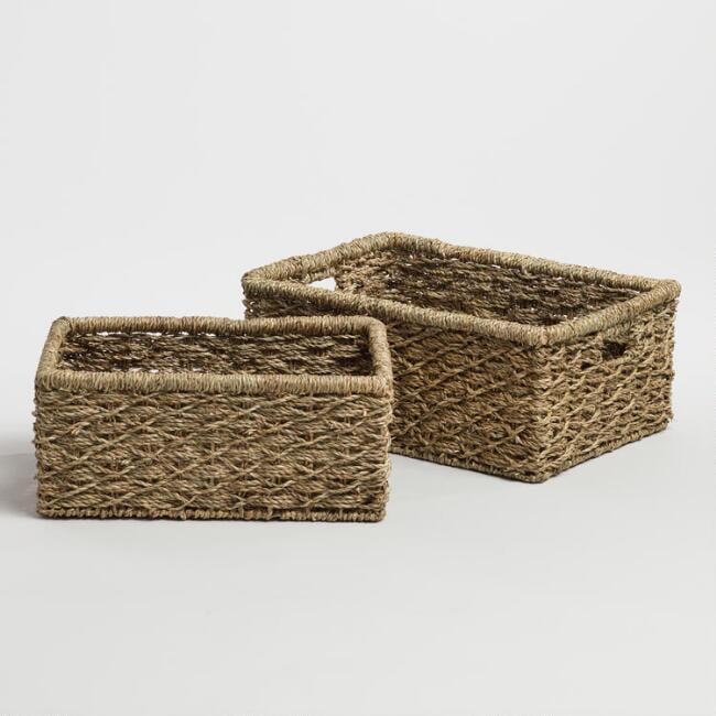 Natural Hyacinth Sabrina Utility Baskets