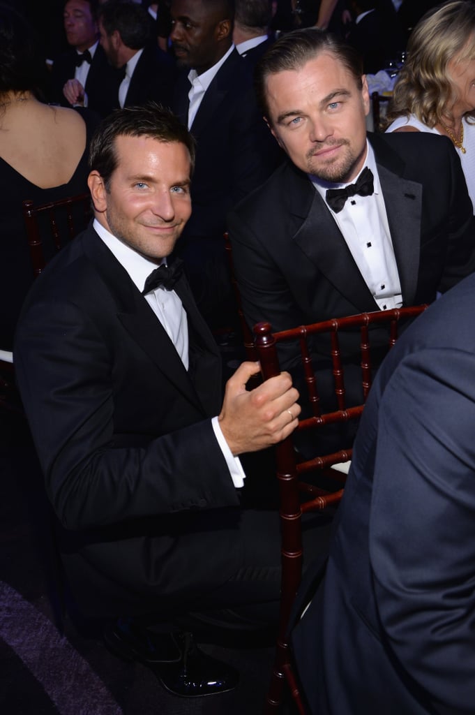 Bradley Cooper got down on Leo's level inside the show. 
Source: Larry Busacca/NBC/NBCU Photo Bank/NBC