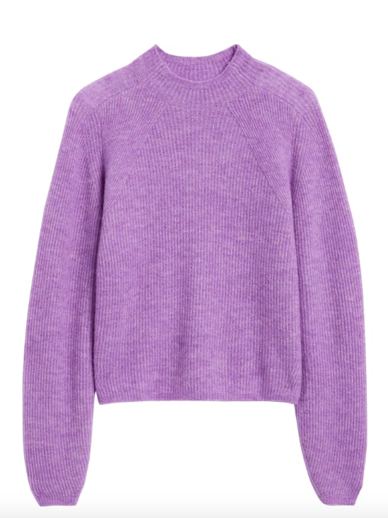 Aire Cropped Puff-Sleeve Sweater