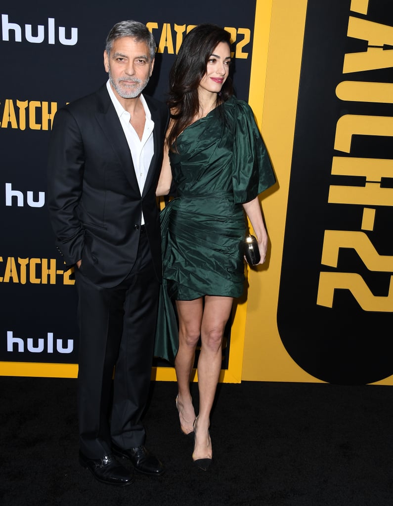 George and Amal Clooney At Catch-22 Premiere
