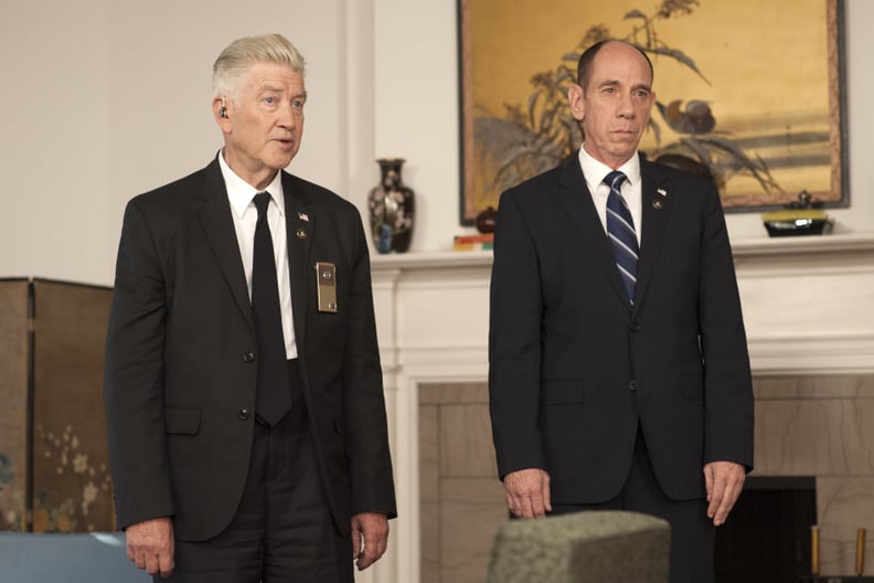 David Lynch as Gordon Cole and Miguel Ferrer as Albert Rosenfield