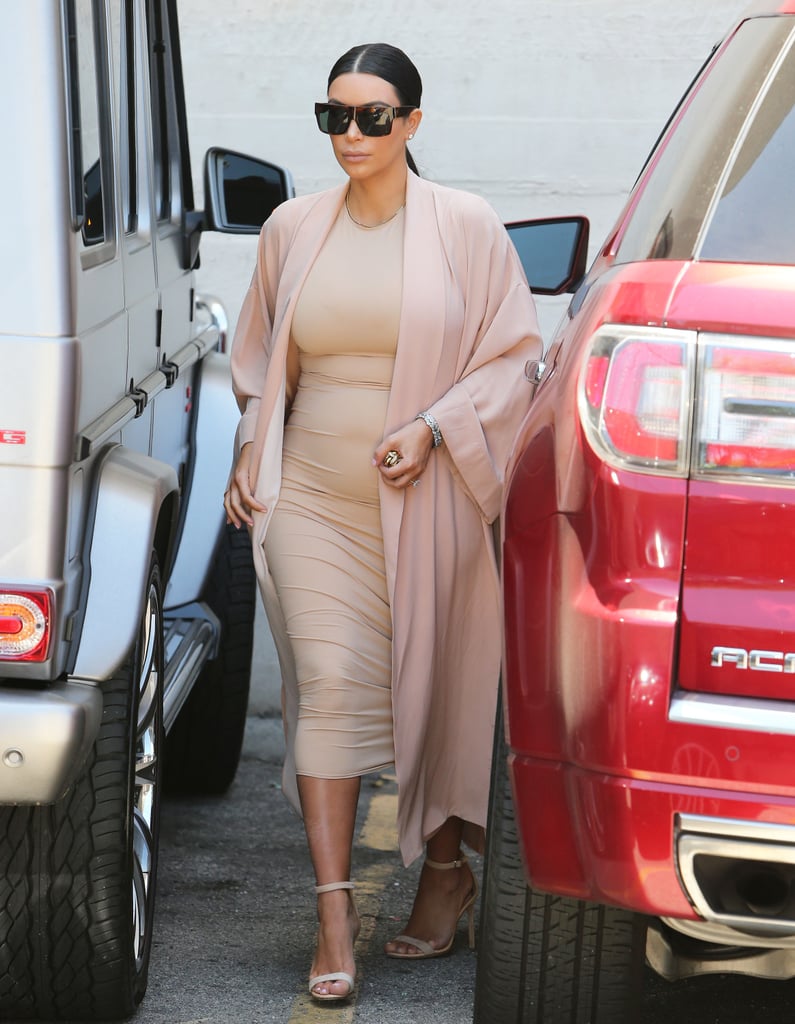 Kim Kardashian Baby Bump Pictures Out With Family July 2015
