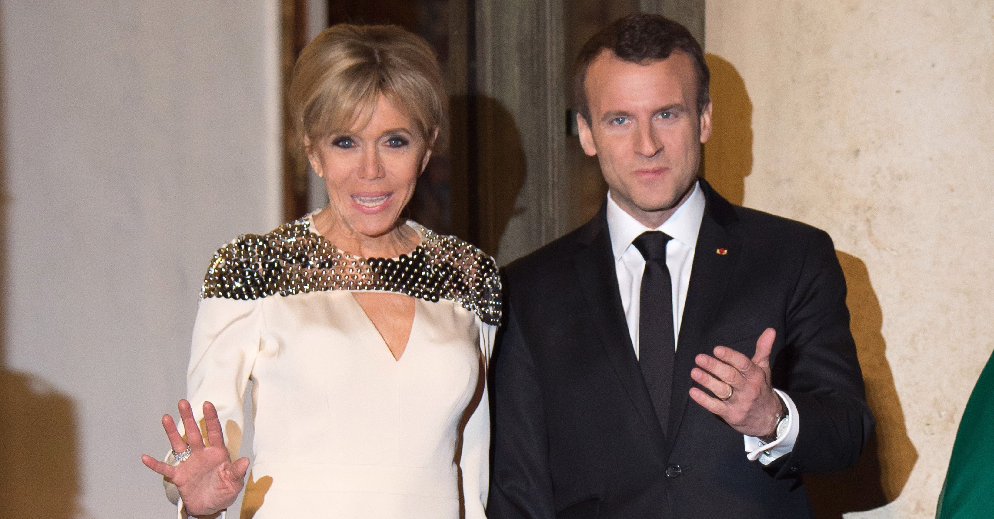 Brigitte Macron s Louis Vuitton Dress at State Dinner POPSUGAR