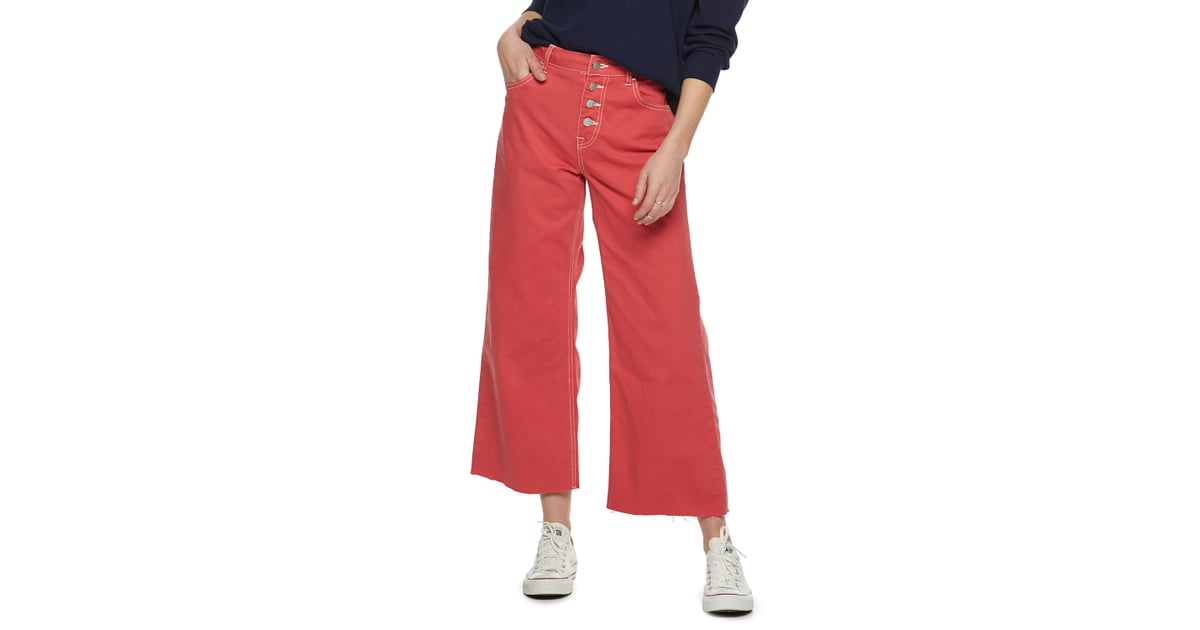 POPSUGAR Collection at Kohl's Wide Leg HighWaisted Crop Pants Best