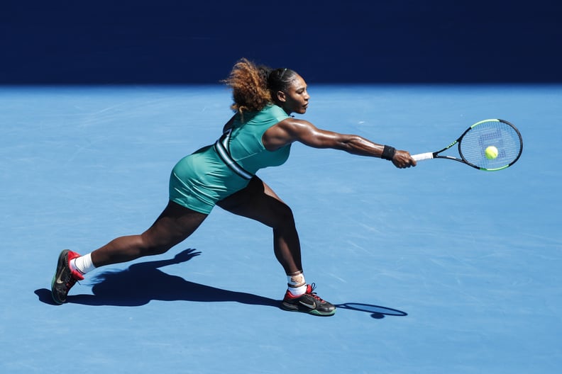 Serena Williams Cut Through the Air in This Blue Biketard