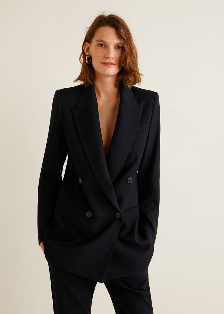 Mango Double-Breasted Blazer