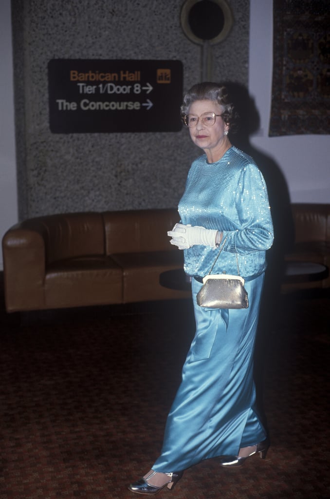 Queen Elizabeth II at Barbican Hall in 1990