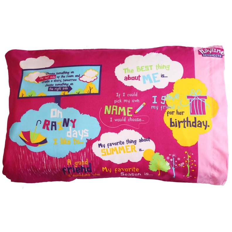 类似于蓝色的版本,这个粉色的枕套让孩子们利用他们的想象力