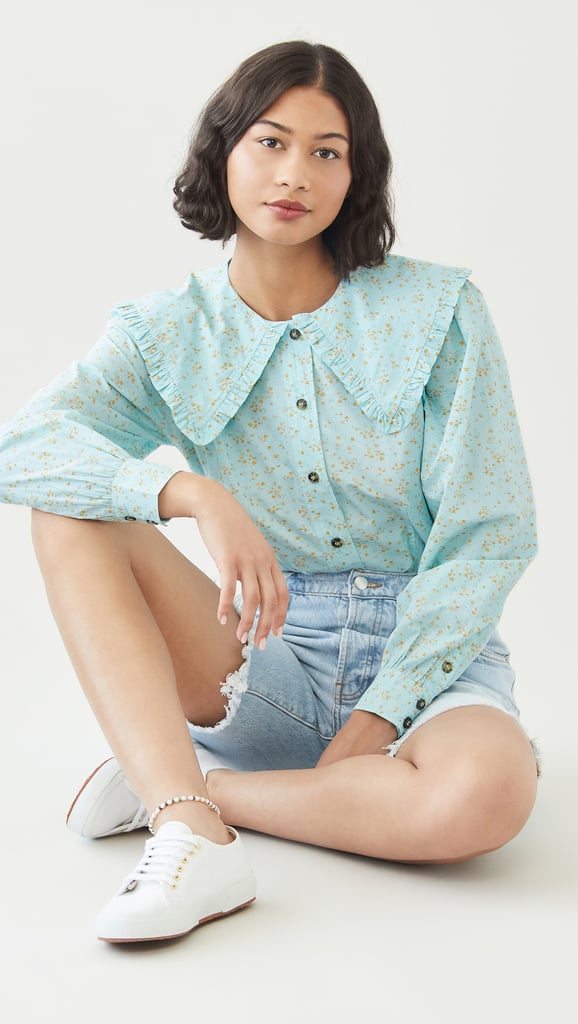 Ganni Printed Poplin Shirt