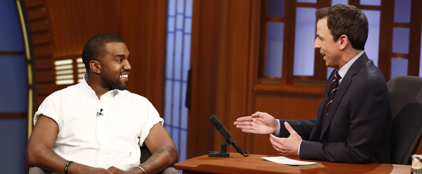 Kanye West Interview on Late Night With Seth Meyers POPSUGAR Celebrity