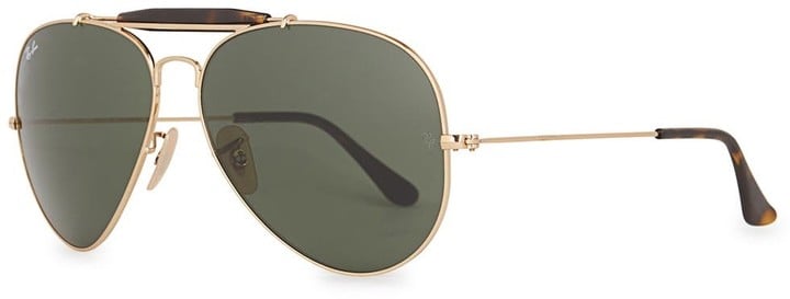 Ray-Ban Outdoorsman Aviator Gold Tone Sunglasses