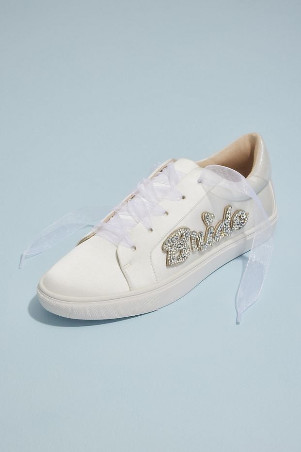 Embellished Sneakers: David's Bridal Jeweled Bride Sneakers