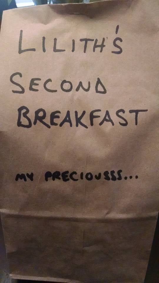 Funny Drawings For School Lunch Brown Bag