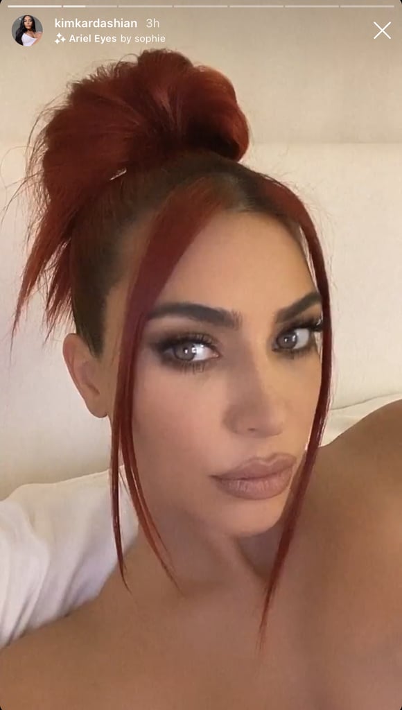 Kim Kardashian's Cherry Red Hair