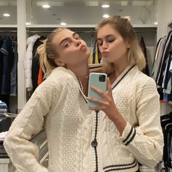 Kaia Gerber and Cara Delevingne Wear a Taylor Swift Cardigan