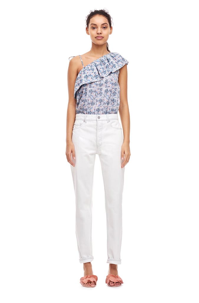 You'll be all about Rebecca Taylor's new La Vie collection when you slip into the crisp white Beatrice Jeans ($195).