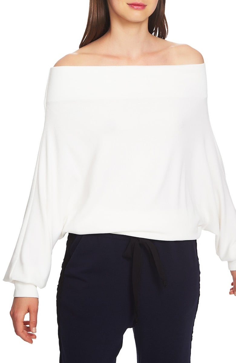 1.State Off-the-Shoulder Sweater