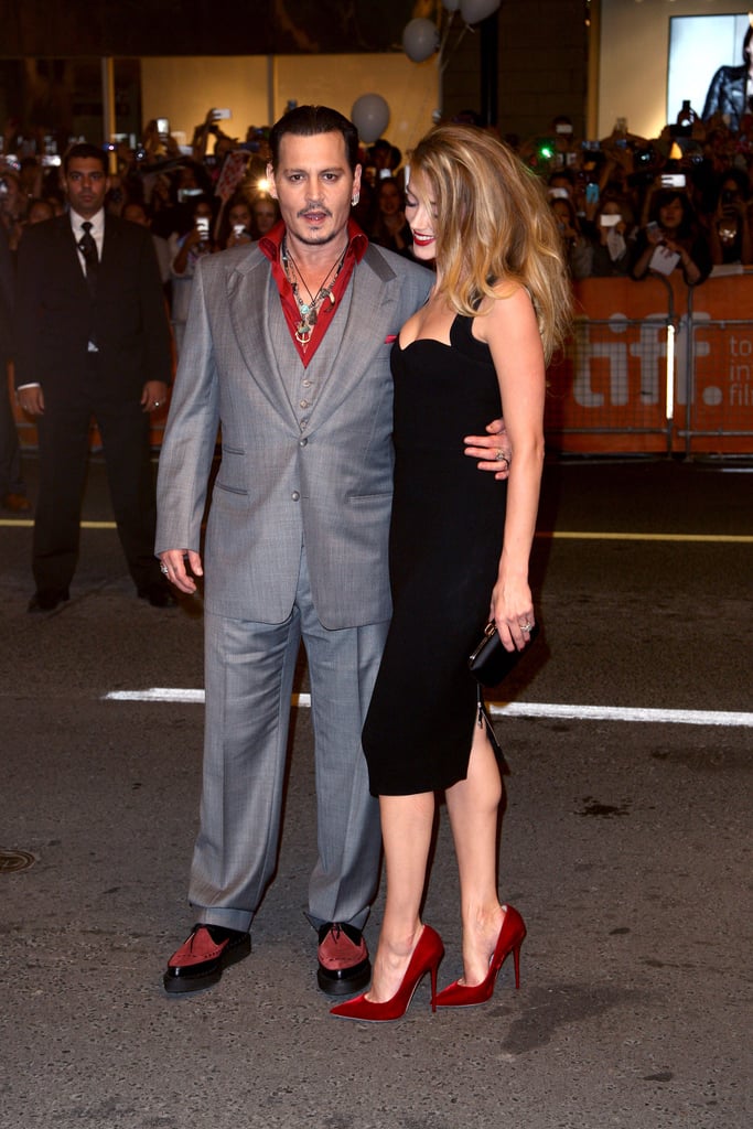 Johnny Depp Amber Heard Black Mass Premiere Pictures TIFF