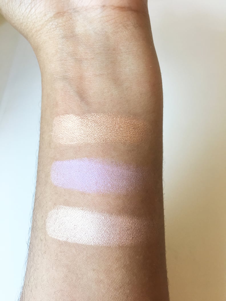 Swatches of Sephora Collection Golden Hour Highlighting Powders