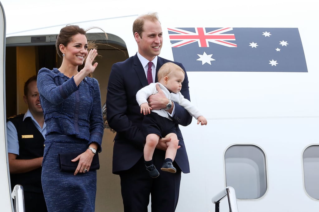 Prince William and Prince George Breaking Royal Protocol