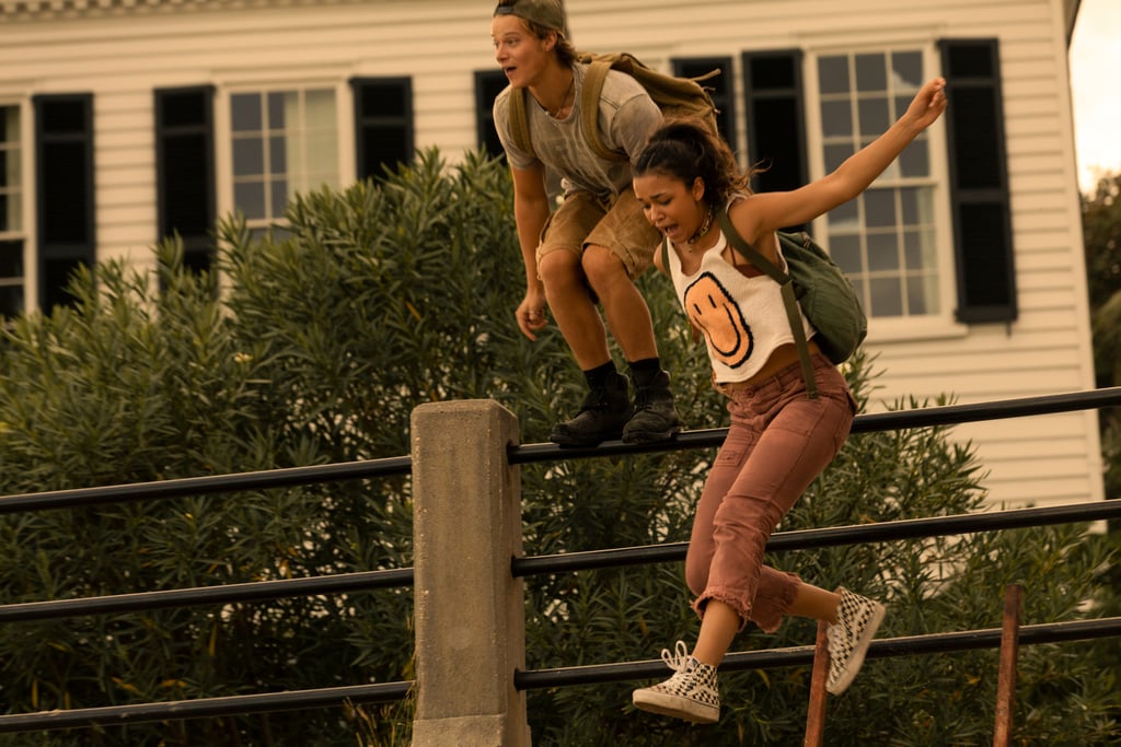 Kiara's Smiley-Face Tank Top and Orange Pants on Outer Banks Season 2