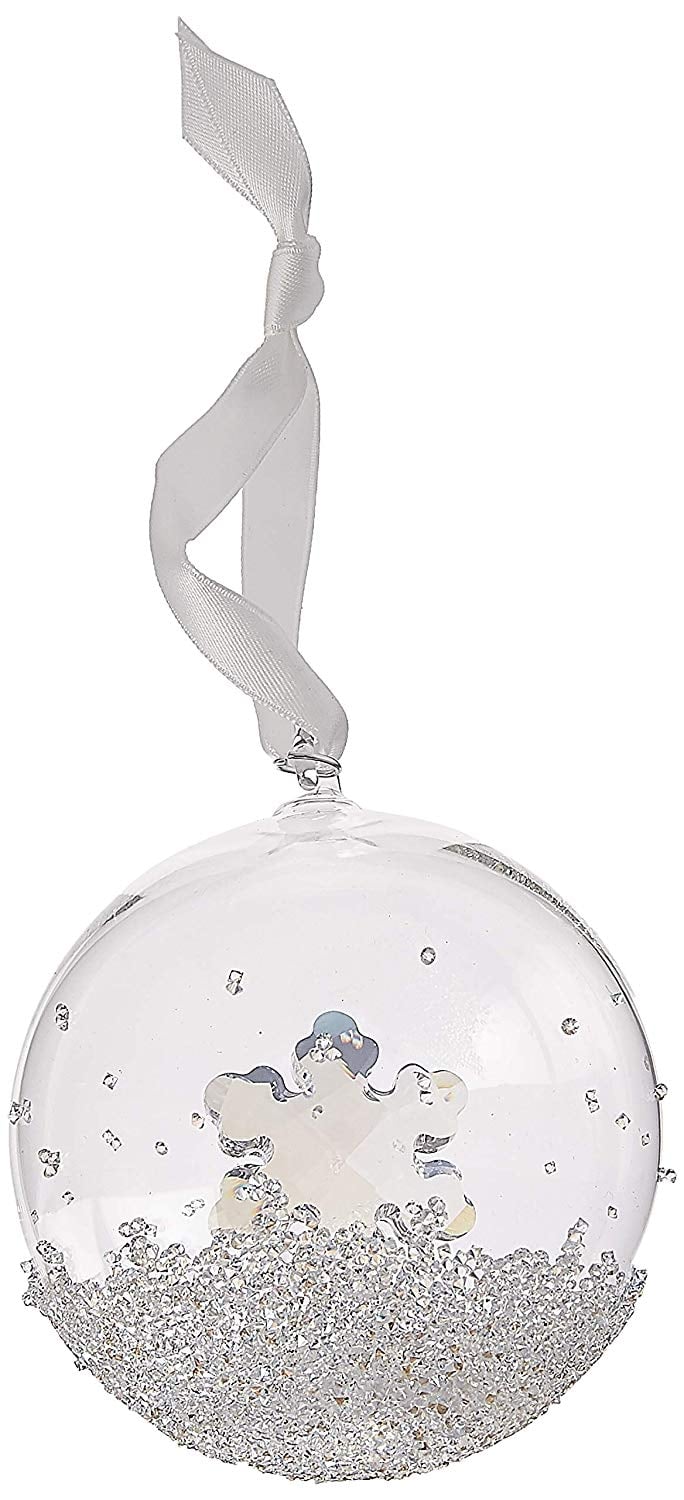 SWAROVSKI Christmas Ball Ornament 2019 Holiday Décor, Clear