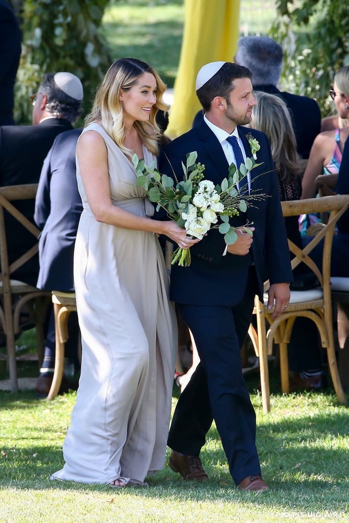 Lauren Conrad Bridesmaid at Friend's Wedding August 2017